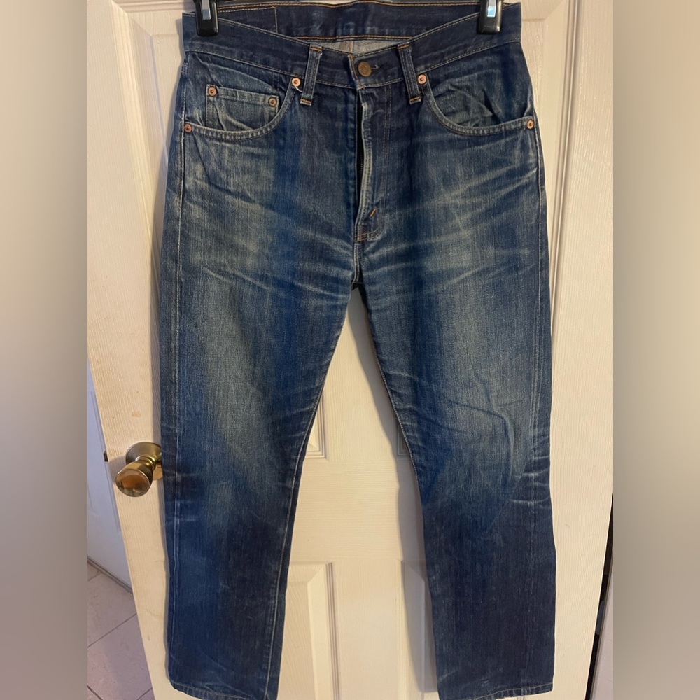 Levi’s 505-0217 big E selvedge USA made in 60s men’s size 31x32 fit 30x29